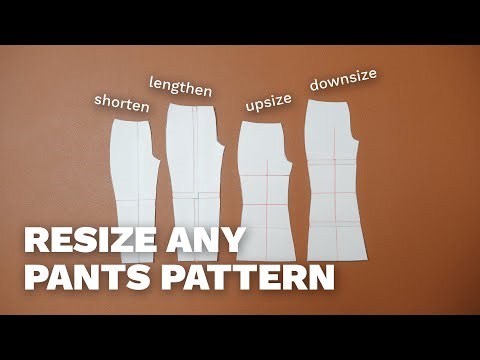 How to Shorten, Lengthen, or Resize Pants Pattern (Beginner Friendly) | CHLOE SEWING