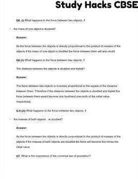 NCERT solutions for class 9 science chapter 10 Gravitation