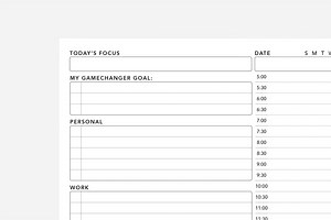 Daily Undated PDF | Free Printable | Passion Planner