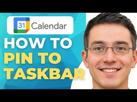 How To Pin To Taskbar Google Calendar