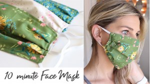 Homemade Face Mask with Elastic - 10 minutes