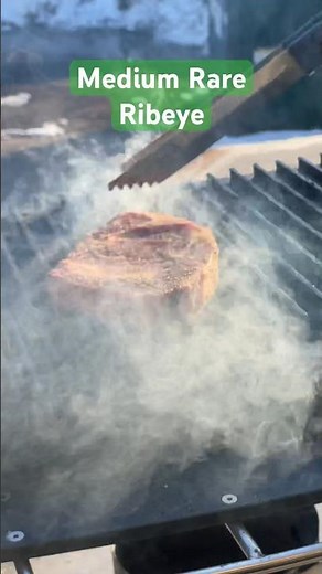 How to grill a medium rare Ribeye steak