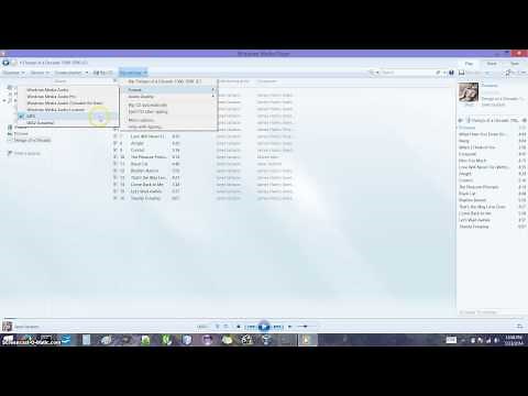 Ripping Songs From CD Using Windows Media Player