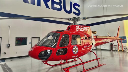 Erie County Sheriff's take possession of their new helicopter