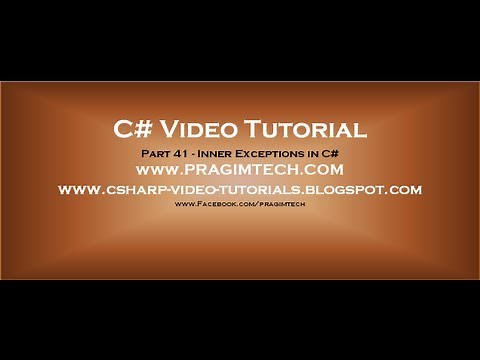 Part 41 C# Tutorial Inner Exceptions in C#