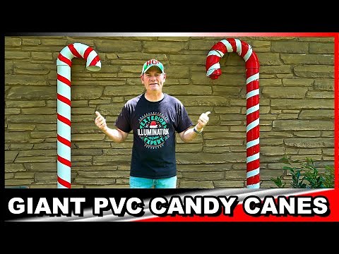 How To Build A Giant PVC Candy Cane In 10 Minutes | DIY Prop Build Tutorial