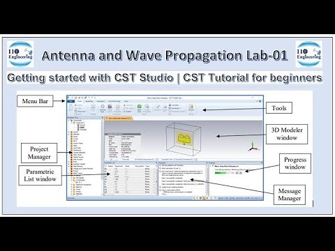 Getting started with CST Studio | CST Tutorial for beginners | Antenna and Wave Propagation Lab-01