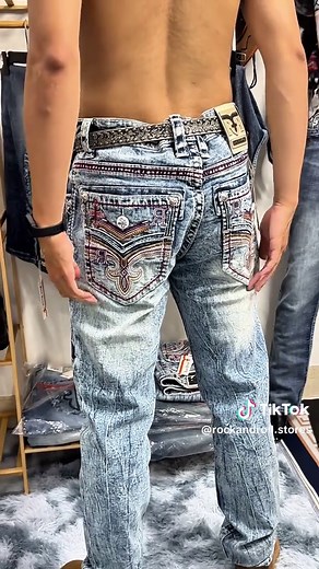 Rock Revival Jeans… Clean fit, loud pockets, zero effort needed 😮‍💨✨👖 TAnh (3) #RockRevivalJeans #DenimJeans #FitCheck #WesternStreetwear #MensOutfit