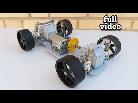 how to make on-road rc car from PVC pipe // full video