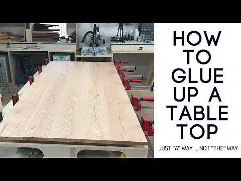 How To Glue Up A Table Top