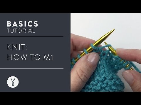 How to Knit an M1 Increase