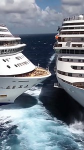 650K views · 562 reactions | Two cruise ships collide (AI generated) Partner: Cherry Chuckle | Science, Tech and Universe | Facebook