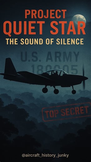 THE SOUND OF SILENCE — Lockheed YO-3A “Quiet Star” (1970 — Vietnam’s invisible hunter) “If you heard it… you were already being watched.” In the black skies over Vietnam, a plane drifted silently above the jungle — invisible, inaudible, and unknown. It wasn’t fast. It wasn’t armed. But it could see in the dark, and no one below ever knew it was there. Born from a joint ARPA-Lockheed program called Project Quiet Star, the YO-3A used a glider’s airframe, a muffled Continental engine, and a slow-tu