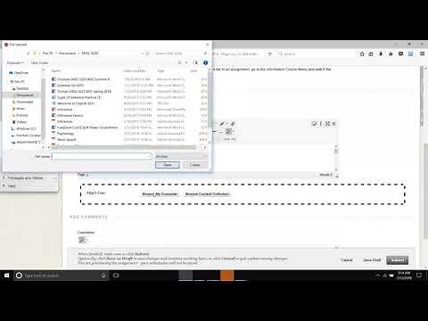 Uploading a Word document to a Blackboard Assignment