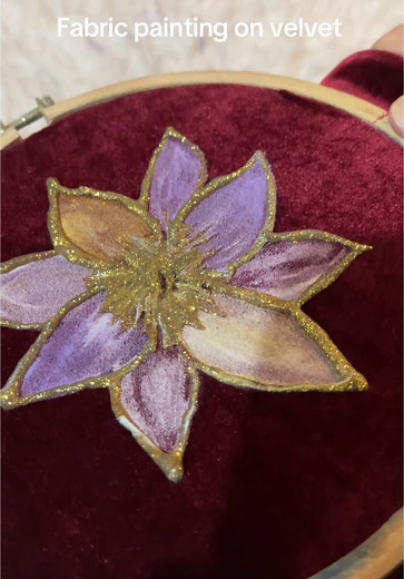 Fabric Painting Techniques on Velvet