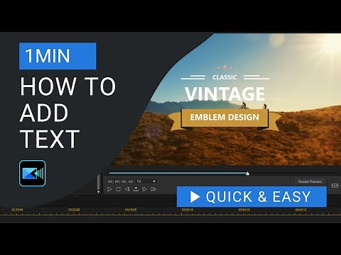 How to Add Text in PowerDirector