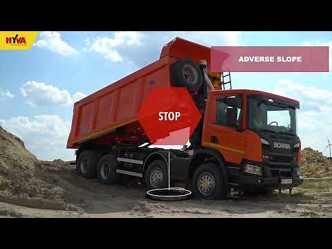 How to operate truck tipper in a safe way