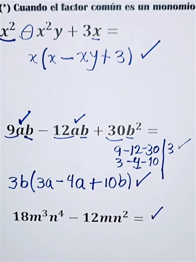 Factorización fácil: Extrae el factor común paso a paso
