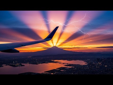 Flying Over Tokyo — Mount Fuji, Coastline, Ships & Full Landing ✈️🇯🇵