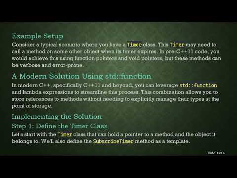 Storing and Using Object and Method Pointers in C+ + 11