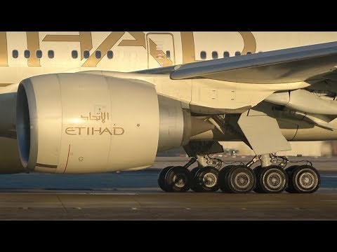 Incredible Sound of World's Largest Commercial Jet Engine GE90 - Close Spool Up - Manchester Airport