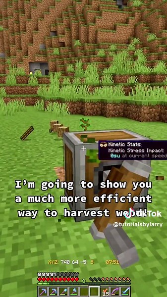 Easy and efficient tree farms with the Minecraft Create Mod! #minecraft #minecraftbuilding #minecrafttutorial #minecraftcreate #createmod #treefarm