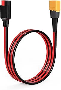 Amazon.com: ELFCULB XT60 to Anderson Adapter,12AWG XT60 Male to Anderson Connector Cable for Portable Power Station UAV RC Battery (2FT) : Patio, Lawn & Garden