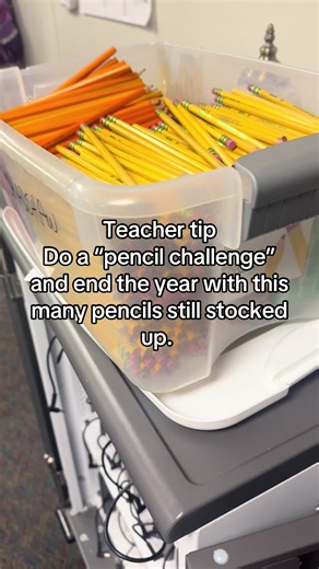 This is my second year doing the “pencil challenge” and I will 100% be doing it again next year! #teachersoftiktok #teachertip