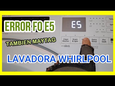 LAVADORA WHIRLPOOL ERROR F0 E5