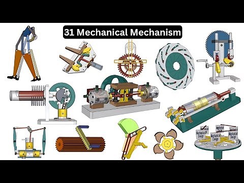 Explore 31 Unique Mechanical Mechanisms: A Visual Guide to Engineering Wonders