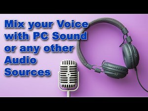 Voicemeeter Demo: Mix your voice and PC Sound like on real audio mixing console.