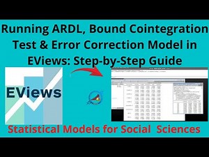 Running ARDL, Bound Cointegration Test & Error Correction Model in EViews: Step-by-Step Guide