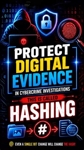 🔍 In cybercrime investigations, digital evidence must remain unchanged