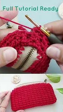 Crochet Zipper Purse for a Gift Full tutorial Ready!