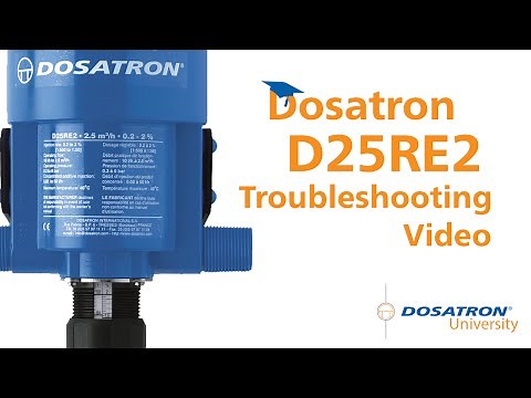 Dosatron D25RE2 Troubleshooting Video