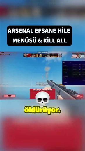 😱 KILL ALL CHEAT! Arsenal Script Cheat GUI (Kill All) #roblox #robloxarsenal