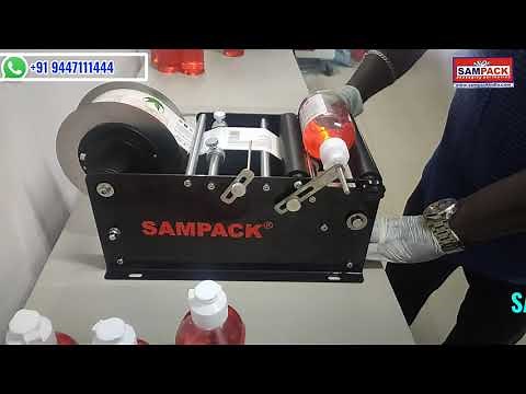 Manual Labelling machine Hand Labelling machine Plastic Bottle Labelling machine
