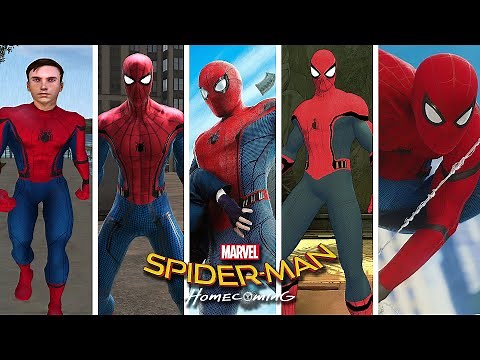 Spider-Man: Homecoming MCU Stark Suit Mod Evolution in Spider-Man Games