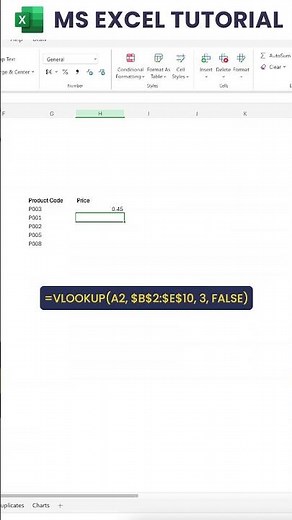 How to use VLOOKUP function in MS Excel?
