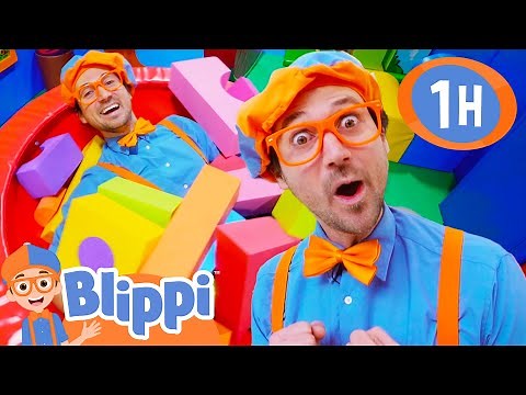 Blippi Learns Colors and Shapes at the Indoor Playground! Educational Videos for Kids