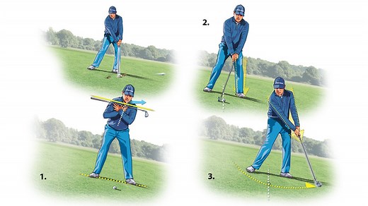 How to handle a downhill lie and hit the green