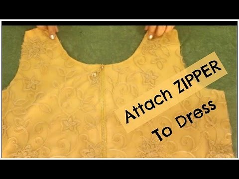 How To Attach Zipper To A Dress
