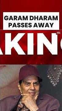 Legendary Actor Dharmendra Passes Away At 89 | Dharam Paaji No More | Dharmendra No More