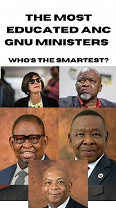 113K views · 895 reactions | The Most Educated ANC GNU Ministers...