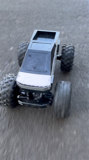 Rc Tesla car road pay stunt #stunt #tesla #shortsfeed