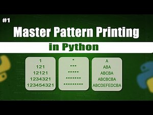 Master Pattern Printing in Python | Loops & Star Patterns Explained!