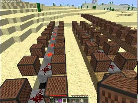minecraft Notenblock tutorial und Neue Art ein Lied daraus zu machen