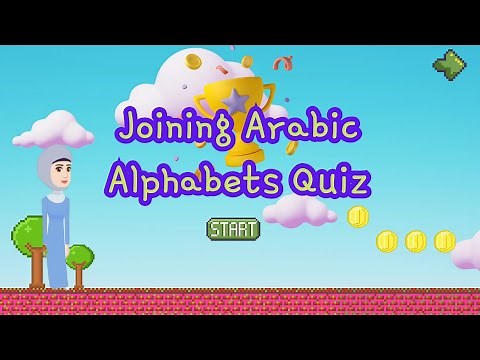 How to Join Arabic Letters | Arabic Letters Game | Connecting Arabic Letters Quiz