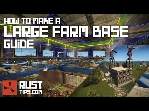🔌⚡ Rust | Large farm base 4x4 - 3 floors | How to build guide with electricity ⚡🔌