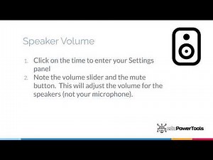 Quick Tip - Volume Controls on a Chromebook